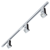 Biard 2m (2 x 1m) White Commercial Recessed LED Track Light Kit with 3 x 25W Lights