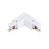 Biard 3 Circuit L Shaped Connector - White