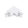 Biard 3 Circuit L Shaped Connector Recessed - White