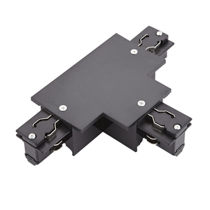 Biard 3 Circuit T Shaped Connector Recessed - Black