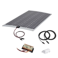 Biard 80W Flexible Solar Panel Kit with 10A Waterproof Charge Controller