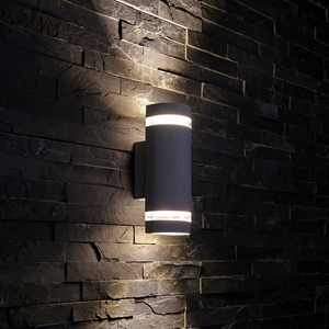 Biard Architect IP54 Round Up/Down Outdoor Wall Light