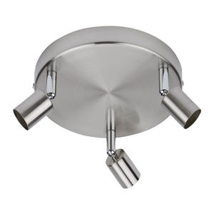 Biard Boston 3 Light Ceiling Spotlight Fitting - Satin Nickel