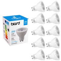 Biard Dimmable 4W GU10 LED Spotlight - Pack of 10