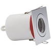 Biard IP20 Fire Rated Tilt Downlight with Removable Bezel - Square