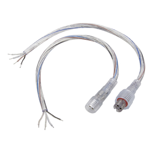 Biard IP67 LED Strip Connector for RGB - Male to 4 Core Wire