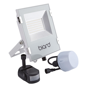 Biard LED 30W IP65 Slim Floodlight with Optional PIR/Photocell - White