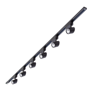 Biard LED 6 x 7W Lights 2m Track Light Kit - Black