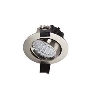 Biard LED 7W Dimmable Recessed Downlight - Brushed Nickel