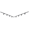 Biard LED 8 x 7W Lights 4m L Shaped Track Light Kit - Black