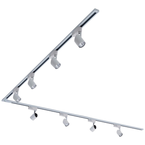 Biard LED 8 x 7W Lights 4m L Shaped Track Light Kit - White
