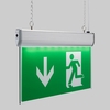 Biard LED Exit Sign Double Sided Edge Lit 3.1W