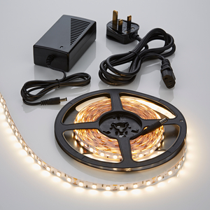 Biard LED IP20 5m 5050 Plug & Play Strip Light Kit - Warm White
