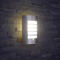 Biard Orleans Stainless Steel Outdoor Wall Light with PIR Motion Sensor