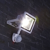 Biard Professional 20W LED Floodlight with Anti-Creep PIR Motion Sensor White Shell