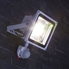 Biard Professional 30W LED Floodlight with Anti-Creep PIR Motion Sensor White Shell