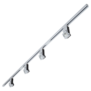 Biard Recessed Four 25W Square Light 3 Circuit 3x 1 Metre LED Track Light Kit White
