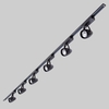 Biard Six Light 12W LED Track Light Kit Black