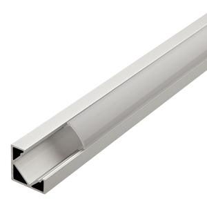 Biard V-Shaped Aluminium Profile with Curved Frosted Cover and End Cap Set