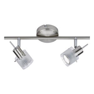 Biard Vermont 2 Light Ceiling Spotlight Fitting - Satin Nickel