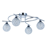 Osterley 4 Arm Chrome Ceiling Pendant