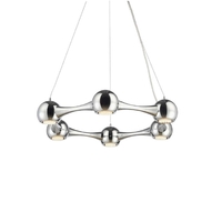Perivale 6 Arm Chrome Ceiling Pendant