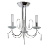 TP24 Low Energy LED Amman 3 Arm Ceiling Light in Chrome Finish with Crystals