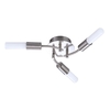 TP24 Low Energy LED Amsterdam 3 Arm Ceiling Light in Satin Silver Finish