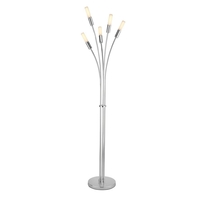 TP24 Low Energy LED Beaufort Floor Lamp In Chrome Finish With Glass Detail