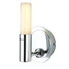 TP24 Low Energy LED IP44 Rated Kigali Single Wall Light in Chrome and Glass Finish
