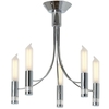TP24 Low Energy LED New Delhi 5 Arm Ceiling Light in Chrome Finish