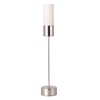 TP24 Low Energy LED New York Table Lamp in Chrome Finish with White Glass Shade