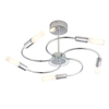 TP24 Low Energy LED Ottawa 5 Arm Semi Flush Ceiling Light in Chrome Finish
