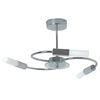 Tp24 Low Energy LED Taipei 3 Arm IP44 Rated Ceiling Light in Chrome and Glass Finish