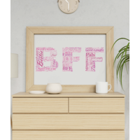 BFF Personalised Word Art Gift