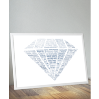 Diamond Wedding 60th Anniversary Word Art Gift