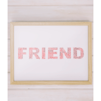 FRIEND Personalised Word Art Gift