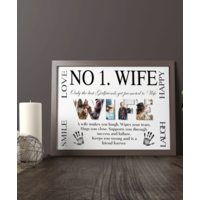No 1 WIFE Personalised Photo Gift