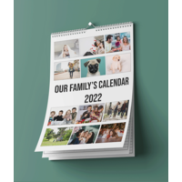 Personalised A3 Photo Calendar 2022