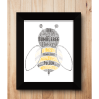 Personalised Bumblebee Word Art