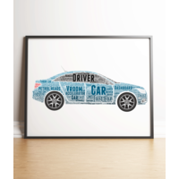 Personalised Car Word Art
