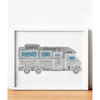 Personalised Caravanette Camper Word Art