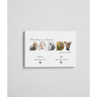 Personalised DADDY Photo Canvas