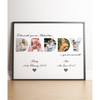 Personalised DADDY Photo Collage Frame Gift