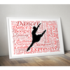 Personalised Dancer Word Art Gift