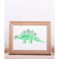 Personalised Dinosaur Word Art