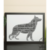 Personalised German Shepherd Dog - Word Art