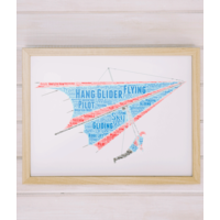 Personalised Hang Glider Word Art