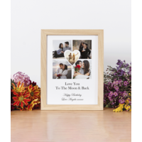 Personalised Heart Photo Collage Frame Gift