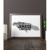 Personalised Jamaica Word Art Map